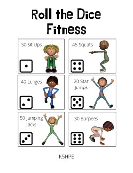 Fitness Dice, workout
