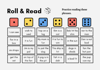 Preview of Roll the Dice Fluency Practice