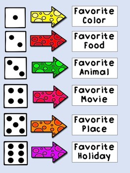 Roll the Dice- Get To Know Your Students Game by Laugh While You Learn