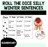 Roll the dice: Silly winter sentences & story ideas! Handw