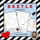 Rolla Beetle mini dice game & dice template - no prep printable