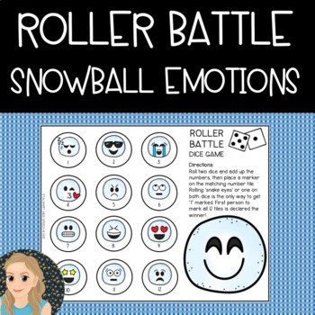 Roll 2 dice and answer - Elsa Support for emotional literacy