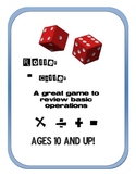 Roller - Caller: Arithmetic Operations Dice Game 2-4 players