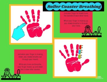 Preview of Roller Coaster Breathing - Calm Down Tool, Deep Breathing, Emotional Regulation