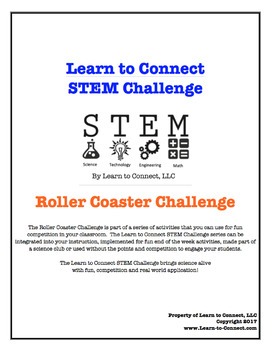 Preview of Roller Coaster Challenge by Learn to Connect STEM