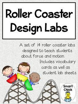 Preview of Roller Coaster Labs (Set of 14) and Vocabulary Cards