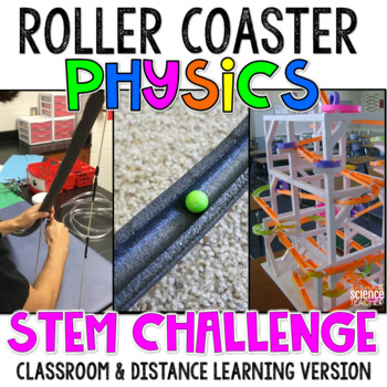 Preview of Roller Coaster Physics - Force and Motion STEM Project