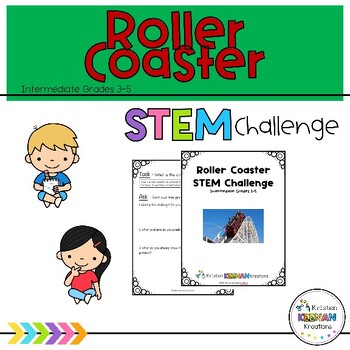Preview of Roller Coaster Summer STEM Challenge - Third, 3rd, Fourth, 4th, Fifth, 5th