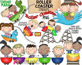 fun roller coaster clipart