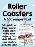 Roller Coasters - Scavenger Hunt Activity and KEY