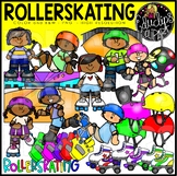 Roller Skating Clip Art Set {Educlips Clipart}