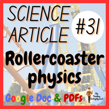 Preview of Rollercoaster Physics Science Article #31 | Reading / Literacy (Google Version)