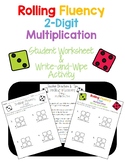 Rolling Fluency 2-Digit Multiplication