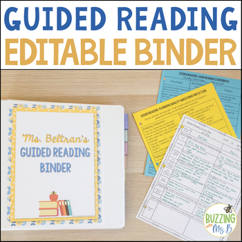 Preview of Guided Reading Binder - Editable