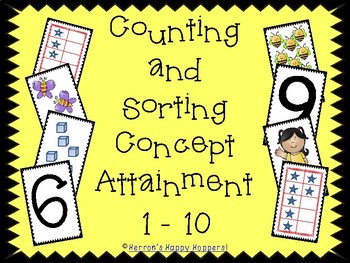 Preview of Counting and Sorting Concept Attainment 1 - 10