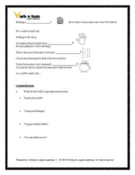 Rolling in the deep: English ESL worksheets pdf & doc