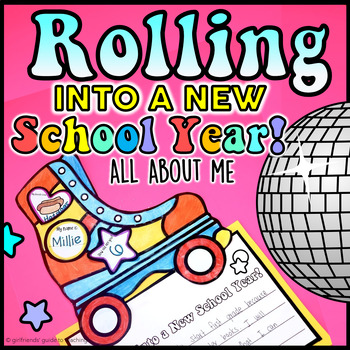 Preview of Rolling into a New School Year | Bulletin Board & Craft | All About Me Activity