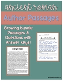 Ancient Roman Literature Authors: Passages & Questions