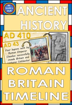 Preview of Roman Britain - Classroom Timeline