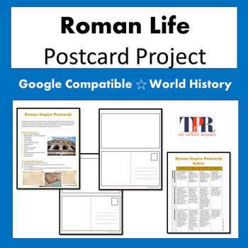 Preview of Roman Civilization Postcard Activity (Google Comp)