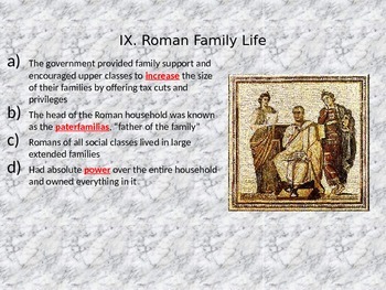 Roman Daily Life Powerpoint By Social Studies With Ms H Tpt