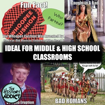 Roman Empire (Ancient Rome) Themed Classroom Poster Set (Memes) | TpT