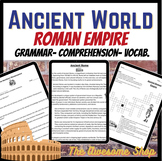 Roman Empire Comprehension, Grammar and Vocabulary for Mid