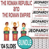 Roman Empire & Republic Jeopardy Review Games -- 104 Slide