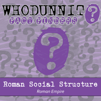 Preview of Roman Empire Social Structure Whodunnit Activity - Printable & Digital Game