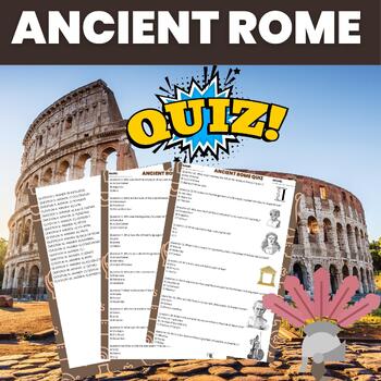 Preview of Roman Empire Trivia Quiz | Ancient History & Geography Quiz for Middle School