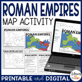 Roman Empires Map Activity | Google Classroom | Printable 