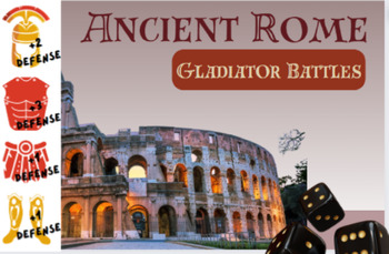 Preview of Design a Roman Gladiator Battle Game and Powerpoint Information