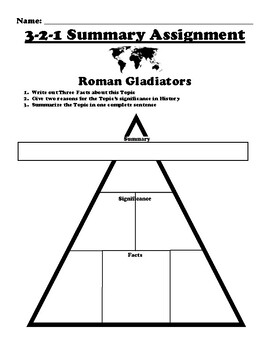 roman gladiators worksheet pdf
