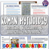 Roman Gods Reading, Worksheet, and Interactive Notebook Page