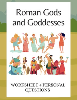 Preview of Roman Gods and Goddesses Worksheet