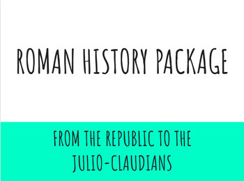 Preview of Roman History Lesson Package