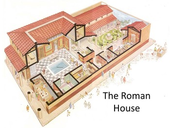 Preview of Roman House Powerpoint, Worksheet, and Performance Task