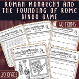 Roman Monarchy and Founding of Rome Bingo Game