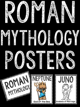 Preview of Roman Mythology Character Posters Ancient Greece Gods and Goddesses