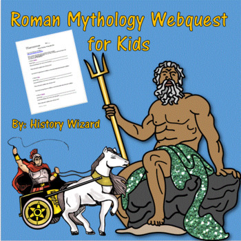 Preview of Roman Mythology Webquest for Kids