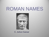 Roman Names PowerPoint