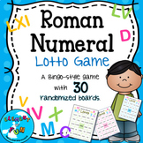 Roman Numeral Game - 30 randomized Bingo boards