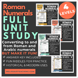 Roman Numeral Unit Study Conversion Practice 1-1000 Fun Ri
