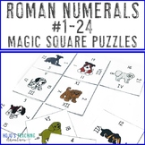 Roman Numerals Fun Activities #1-24 Math Center Games or Puzzles