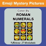 Roman Numerals - Color by Number - Emoji Math Mystery Pictures