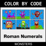 Roman Numerals - Coloring Worksheets | Color by Code