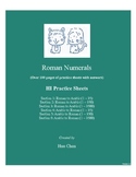 Roman Numerals  (HI Practice Sheets)