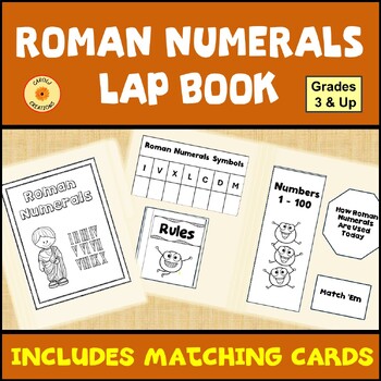 Preview of Roman Numerals Lap Book Reference Tool with Matching Cards