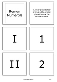 Roman Numerals - Montessori matching cards