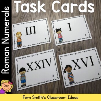 Preview of Roman Numerals Task Cards